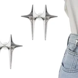 Adjustable Star Button for Jeans Detachable Decorative Waist Buckles (2pcs) Metal Buttons-14