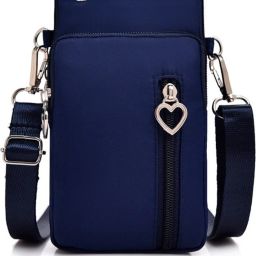 Blue Men & Women Messenger Bag Small Crossbody Wallet Phone Bag for Women Mini Shoulder Crossbody Handbag Wallet with Credit Card Slots Large Cell Pouch-image-40