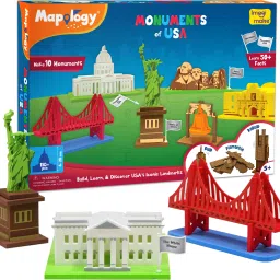 Mapology Monuments of USA- Construction Set- Make 10 Monuments- Educational Toy-43