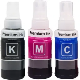 wetech 1fc Ink Compatible For Epson L130 ,L220,L360,L361,L380,L405,L565,L365,L485,L1300 Black + Tri Color Combo Pack Ink Bottle-20