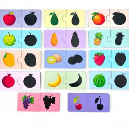 Fruits Matching Shadow 2 Piece Puzzle-15