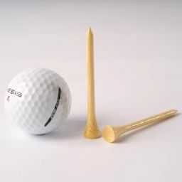 2 Golf Balls with 50 Pack of 70mm Bamboo Golf Tees-image-37