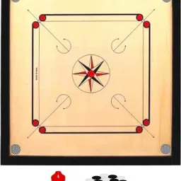 Wooden Carrom Board with Carrom Powder Coins, Striker 91.44 cm Carrom Board-25