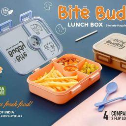 Lunch Box for Kids| Plastic Tiffin Box for School and Office(pake of 1) 3 Containers Lunch Box-image-84