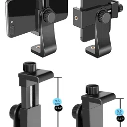 ROQ 2 in 1 Vertical Bracket Mount, Adjustable and Rotatable Holder Adapter for All Smartphone (PACK OF 4) Monopod image 2