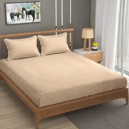 200 TC Polyester Double Checkered Flat Bedsheet-image-91