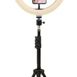 Webilla 12 inchs Selfie Ring Light Remote Control 3 Light Modes 11 Level Brightness Dimmable 3 Modes For Live Strieaming, LED Makeup Ring Light,Roposo Video Stand Ring Flash-image-3