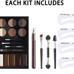 my colors All in One Eyebrow Makeup Palette Set-12 Color Eyebrow Powders,5 Color Eyebrow 250 g image 4