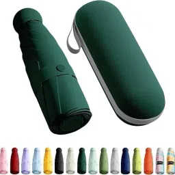 UV Protection 2-Fold Umbrella for Women Men Kids | Compact with Cover Case Umbrella-10