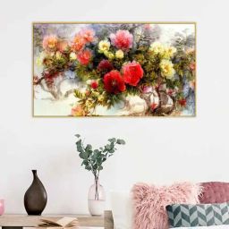 dekorstation Beautiful Floral Multicolour Canvas Art Print-picture-32