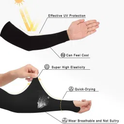 LetsArm Sleeve Perfect for Cycling, Driving, Running, Basketball, Football Cycling Gloves-picture-23
