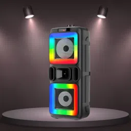 Clairbell Bluetooth Party Speaker With Karaoke Mic & RGB Lights Immersive Stereo SoundH106 40 W Bluetooth Party Speaker-12