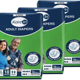 Classic Adult Diapers, Extra Large, Waist Size 127-165 Cm (50"-65"), Tape Style Adult Diapers - XL-image-36
