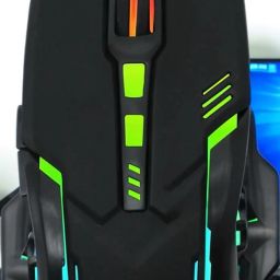 Frontech MS-0067 RGB optical mouse,1500 dpi,anti skid,3 buttons USB mouse Wired Right Handed Optical Gaming Mouse-17
