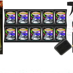 1 All in One Polish 200 ml, 1 Bike and Scooter Body Polish 10x10 100 ml, 1 Microfiber Towel::2 Foam Applicators Combo-image-62