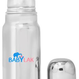 Baby Milk Bottle Steel 250ml, Soft Nipple Milk Feeding Bottle for kids - 250 ml-image-60