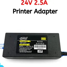 callsa 24V 2.5A Thermal Printer Adapter with Power Cord, Barcode Power Adapter 60 W Adapter image 2