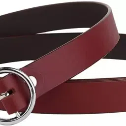Women Casual, Party, Evening, Formal Maroon Synthetic, Metal Belt-7