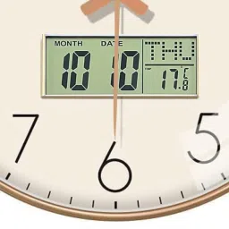 star work Analog-Digital 67 cm X 32.5 cm Wall Clock image 3