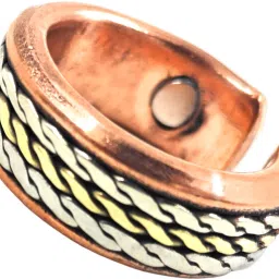 copper magnetic ring pure adjustable stylish for men and women 8mm Copper Ring-image-79