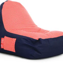 XXL Urban Design Denim Canvas Star Printed Bean Bag Chair With Bean Filling-image-92