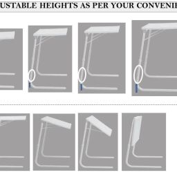 sai praseeda AdjustableTableMateLaptop,KidStudyTableUtilityTableMultiPurposeTableBLUEColor Plastic Portable Laptop Table image 5