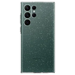 Spigen Liquid Crystal Glitter TPU Back Cover for SAMSUNG Galaxy S22 Ultra 5G (Supports Wireless Charging, Crystal Quartz)-picture-18