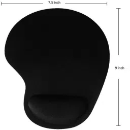 Karuna Ergonomic Mouse Pad with Gel Wrist Rest Support/Gming Mouse pad with Lycra Cloth Non Slip Base Dual Sided Mousepad image 2
