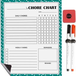 Magnetic Whiteboard Chore Chart for Refrigeratorfor Home Walls/ Interiors-XA-image-33