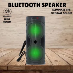 SACRO Bluetooth Party Speaker With Karaoke Mic, Support v5.3, AUX Port & FM E433 30 W Bluetooth Tower Speaker-picture-11