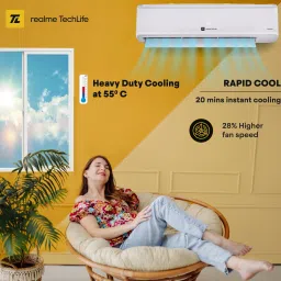 realme techlife 2024 Model 1.5 Ton 3 Star Split Inverter Smart AC with Wi-fi Connect- White image 4