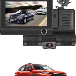 170 Degree/3 Lens G-Sensor 4Inch 3 Way DVR Video Recorder For Car Black LCD-image-80