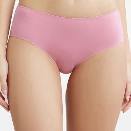 1802 High Coverage Micro Modal Elastane Stretch Women Hipster Pink Panty-image-4