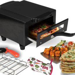 10-Inch Tandoor, Pizza Maker, Multi-Purpose Oven for Grilling, Baking & Roasting Electric Tandoor-image-89