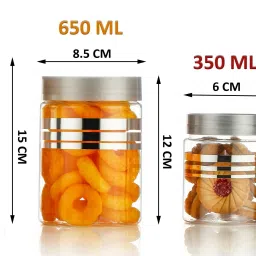 flipkart smartbuy Plastic Grocery Container- 1200 ml, 650 ml, 350 ml, 250 ml image 4