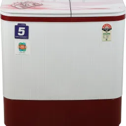 8 kg Semi Automatic Top Load Red, White-16