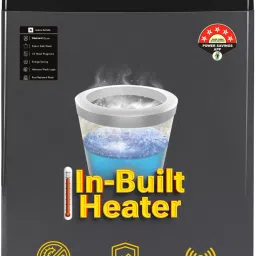 8 kg Soft closing Glass lid Fully Automatic Top Load with In-built Heater Black, Grey-15