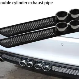 selifaur Car Rear Dual Tip Bumper Lip Diffuser For_ Swift Type -4 Car Beading Roll For Bumper image 4