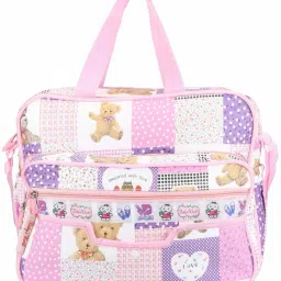 Multi-Compartment Baby Bag, Diaper Bag & Mother Bag for All Purpose (Rose Pink) Diaper Bag-image-9