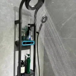 Dot Spiral With Hydropowered LED Light 3 WATER FUNCTIONS SHOWER PANEL 2-image-42