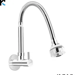 Sink Spray Elite | 360 degree flexible Wall Mounted kitchen faucet | Dual flow SS304 Grade 50cm extendable spout and Brass body faucet | Aerator & Shower Spray Bib Tap Faucet-image-0