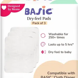 superbottoms Basic Pocket Diaper Pads- Cotton terry inserts with SuperDryFeel Layer on top image 2