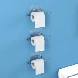 Self Adhesive Toilet Paper Holder/Tissue Paper Roll Holder for Bathroom-Pack 3 Stainless Steel Toilet Paper Holder-25