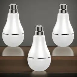 Emergency Bulb 9W LED 1200mAh battery 4 hrs emergency light Pack of 3 bulbFE494 4 hrs Bulb Emergency Light-image-95