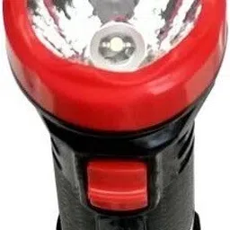 vr bright lite OS-123C 1W lesser hasru LED Hi - Bright Rechargeable Torch (Black, Red ) 10 hrs Torch Emergency Light image 2