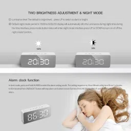 mysashop Digital White Clock image 4