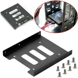 VOOCME 2.5" to 3.5" SSD HDD Hard Disk Holder Metal Mounting Bracket Adapter for PC 2.5 inch Mounting Bracket-1