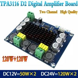 electrolight 120W TPA3116D2 Dual-channel Stereo High Power Digital Audio Power Amplifier Kit Multipurpose Controller image 2