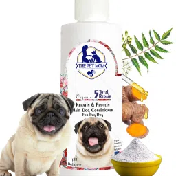 Keratin & Protein Hair Dog Conditioner For Pug Dog & Puppy | Dullness/Split Ends Conditioning Fresh Fragrance, Soft, Silky, Shine Dog Hair -Control Hair Fall | All Dog Breed, Dog Shampoo-image-13