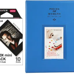 FUJIFILM Mini 10X1 black border Instant Film With 128-sheet Cobalt Blue Album for mini Film Roll-picture-13